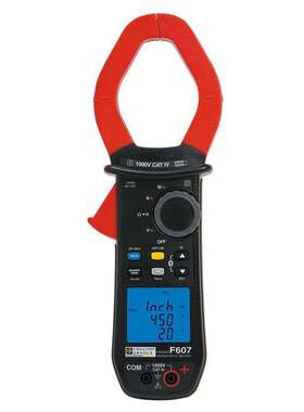 法国CA F607数字钳形万用表2000A交流直流电流测量