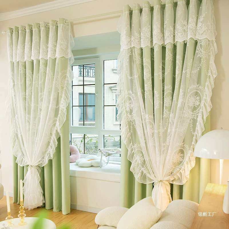 法式落地窗新款风轻奢双层蕾丝窗帘客厅卧室纱帘遮光布纱一体,鲜花速递/花卉仿真/绿植园艺,割草机/草坪机,淘宝优惠券,粉丝福利购,淘宝优惠卷