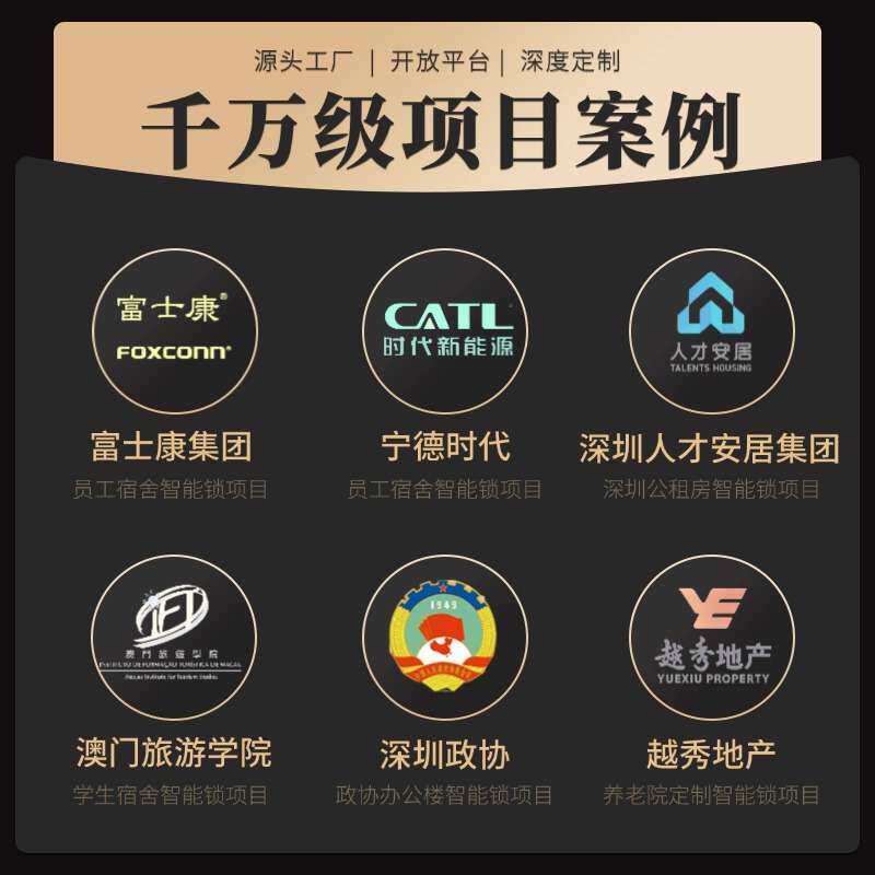 智能锁超级SIM卡NFC开锁指纹密码联网锁智能门锁二次开发对接门锁