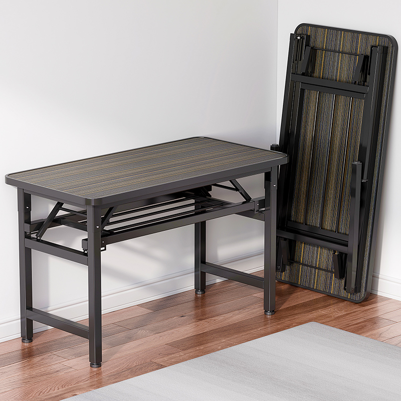 折叠桌子摆摊户外便m携桌书桌会议培训桌简易餐桌家用长方形小桌