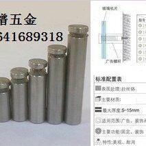 不锈铁拉丝广告钉 玻璃钉 装饰钉 螺丝钉 相框钉 支撑钉 18*300mm