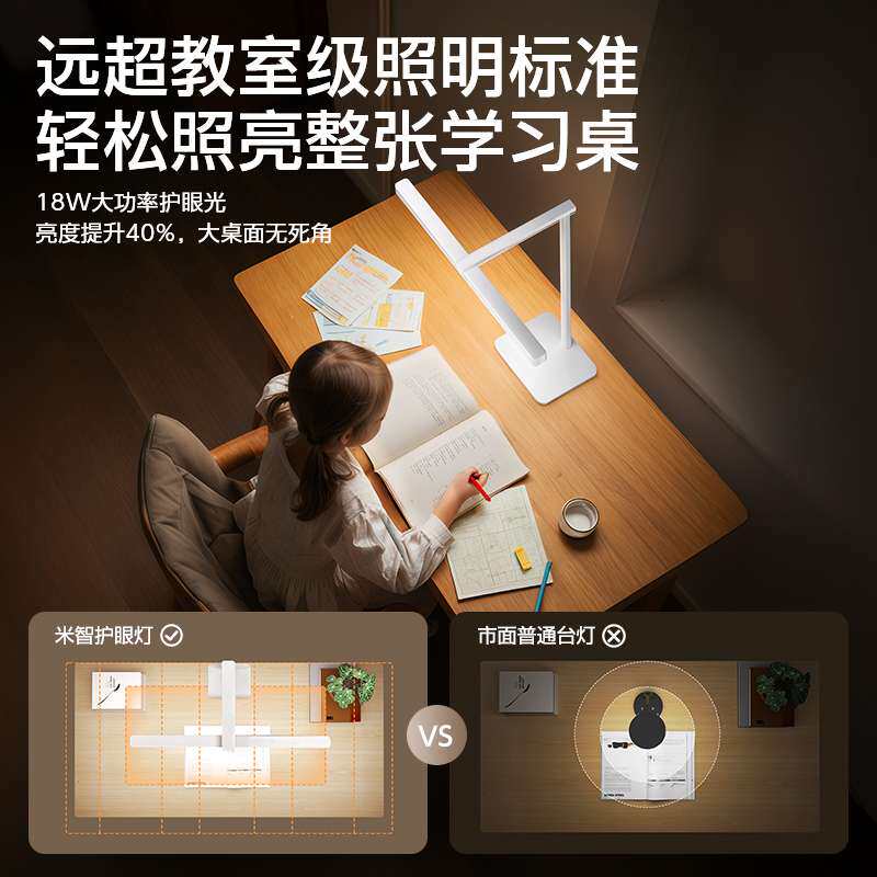 ?台灯学习护眼灯儿童阅读书桌已接入APP智能国AA级台灯