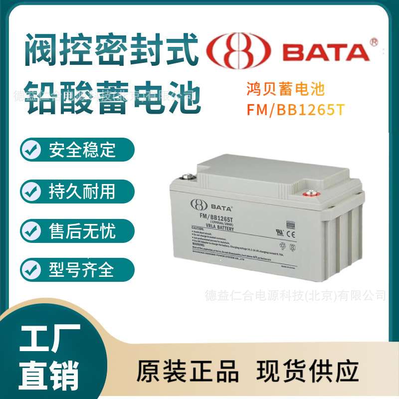 鸿贝蓄电池FM/BB1255T/12V55AH/65/75/80/100/120/135铅酸蓄电池