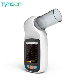 Handheld portable lung examination device spirometer