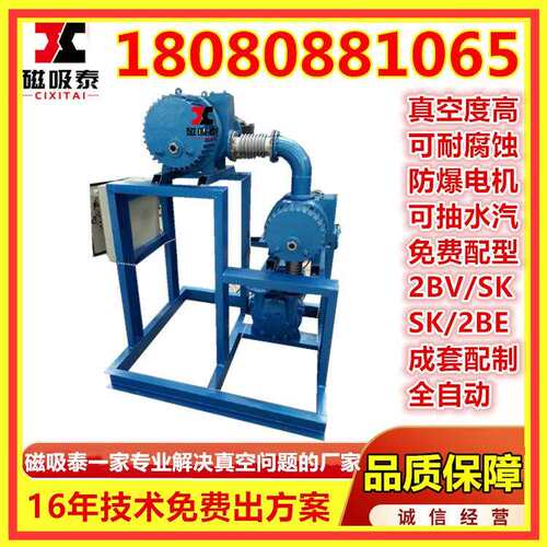 罗茨泵+水环泵新能源反应釜抽真空JZJS-30.25型罗茨水环真空机组