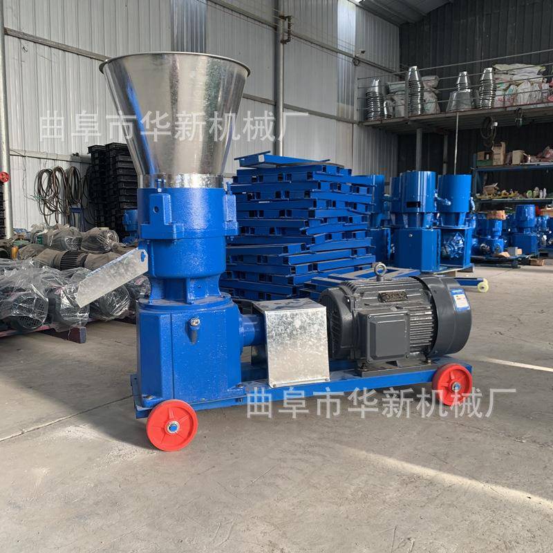 青草玉米颗粒饲料机猪鸡鱼颗粒饲料机小型家禽养殖颗粒饲料机