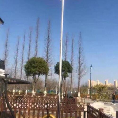 旗杆幼儿园移动旗台6米不锈钢伸缩分节活动升降底座学校4米9米