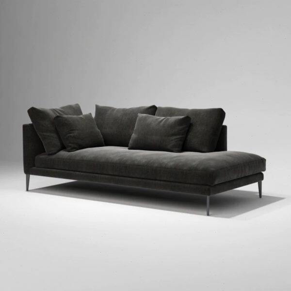 意式极简北欧工业风沙发椅美人榻轻奢布艺懒人沙发休闲椅贵妃躺椅