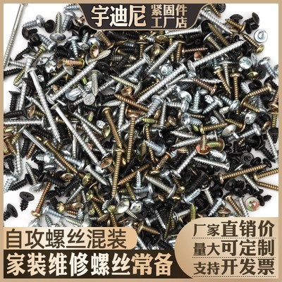 家用自攻螺丝混装k大全维修家具修理桌子椅子木螺钉尖头自钻手工