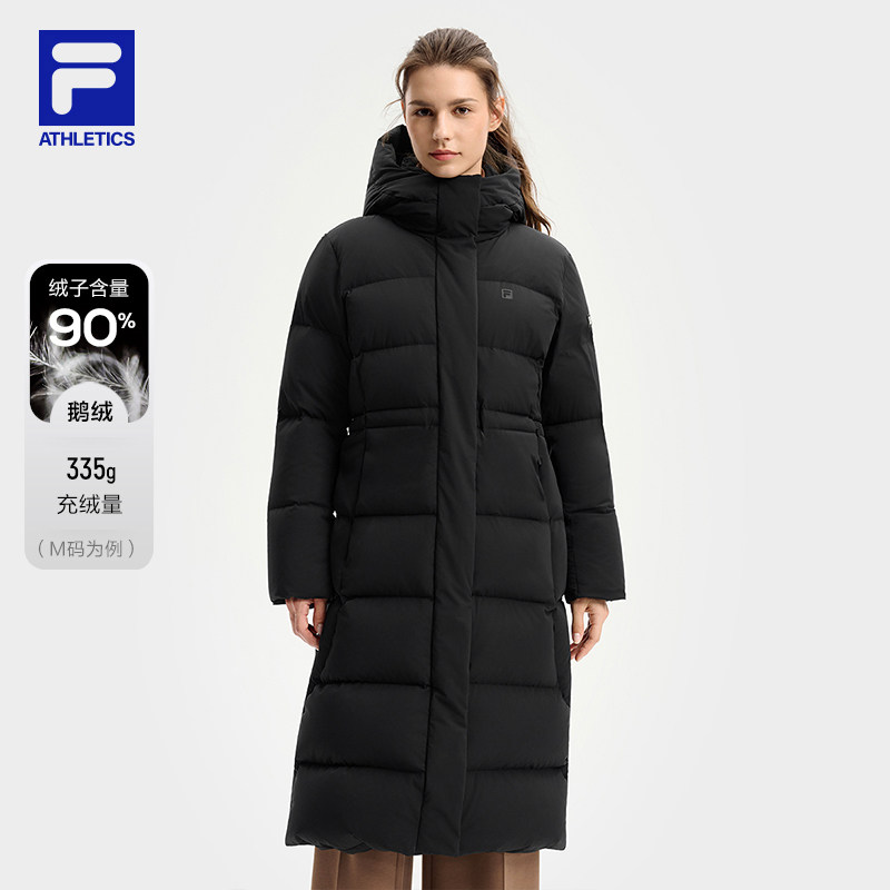 FILA斐乐女士长款羽绒服