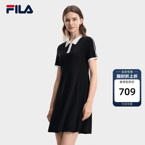 FILA斐乐女编织连衣裙