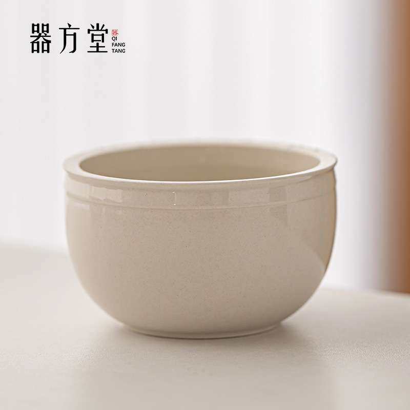 草木灰建水茶洗家用干泡陶瓷泡茶茶渣缸茶盂废水缸水洗茶具配件