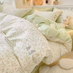 纯棉床上四件套2025新款 三件套床品 全棉小清新床单被套床笠款