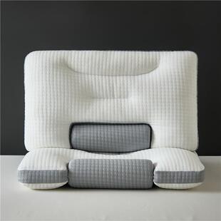 柔软针织棉枕芯护颈椎支撑分区家用成人牵引慢回弹记忆棉枕头现货