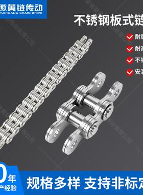 板式链条 提升机升降链条工业输送链 不锈钢板式链LH1044 LH1244