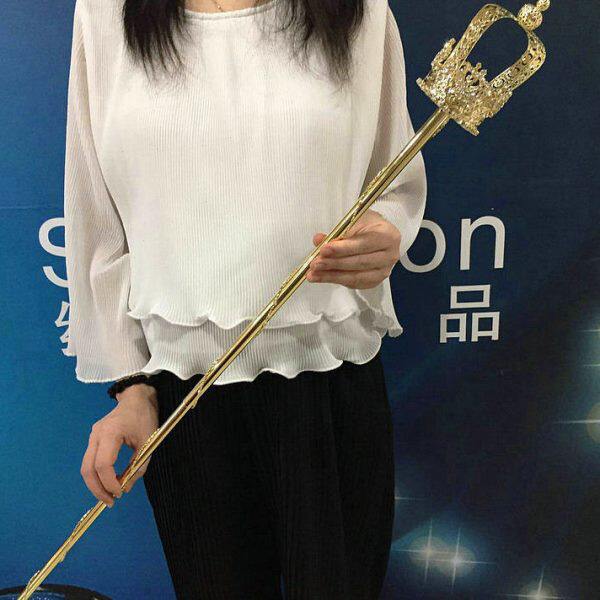 颁奖选美加冤新娘捧花加长权杖手杖国王子女王水钻仙女魔法棒表演