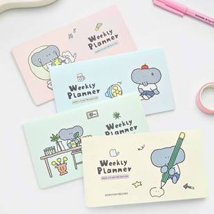 周计划日程本自填式 小象日记Mini横版 weeks本口袋本vol2 初品 Inth官方