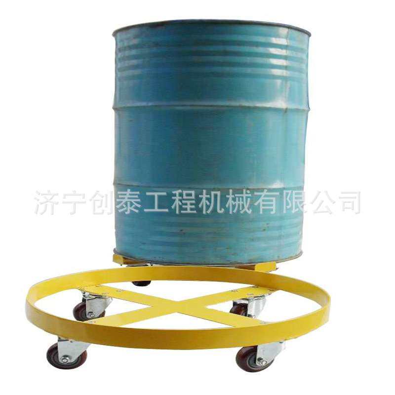 圆形不锈钢平移油桶车 手推 机械旋转式 多功能车搬运车工具车