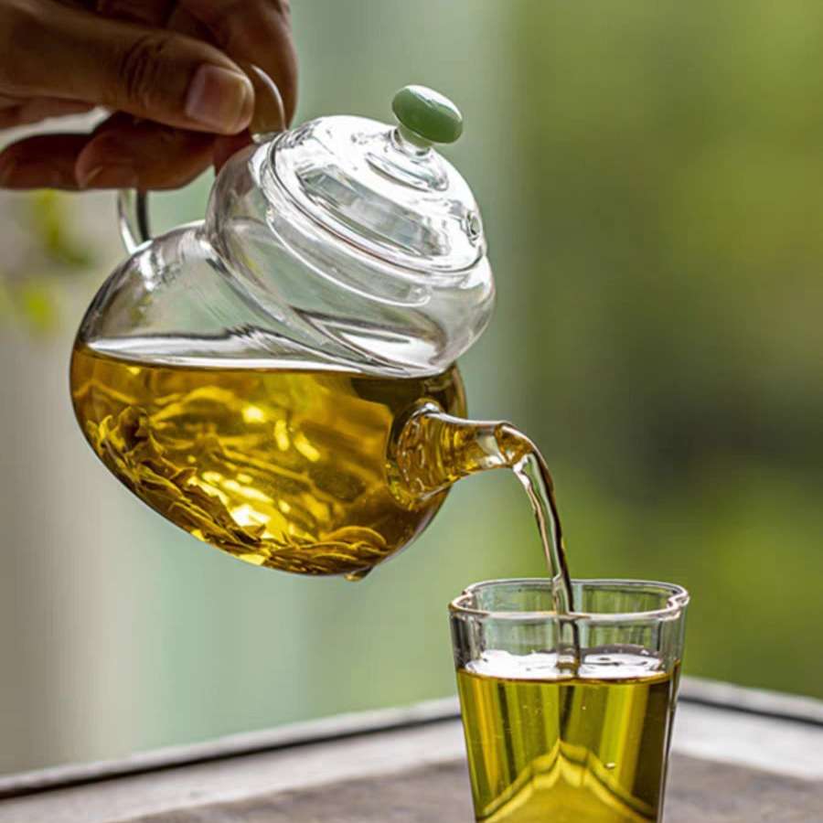 葫芦迷你玻璃壶带过滤单壶小号一人用泡茶壶耐高温绿茶泡茶器茶具