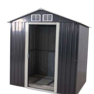 简易小铁皮庭院工具房室外花园储物房屋可移动户外组装简易房工棚