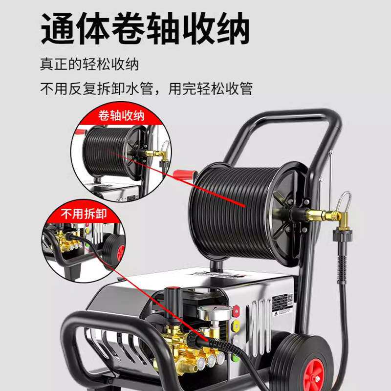 新款上市超高压清洗机商用380V疏通管道洗车养殖场工程清洗机220V