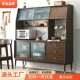 家逸 活动专区 北欧餐边柜实木茶水柜客厅碗柜简约厨房柜多功