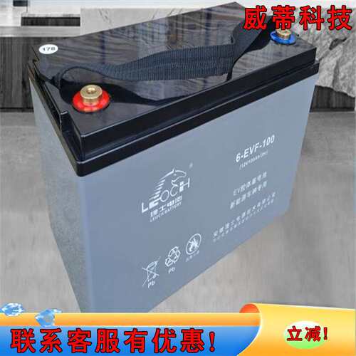 理士新能源车辆洗地车仓储叉车12V100A胶体电池理士电池6-EVF-100