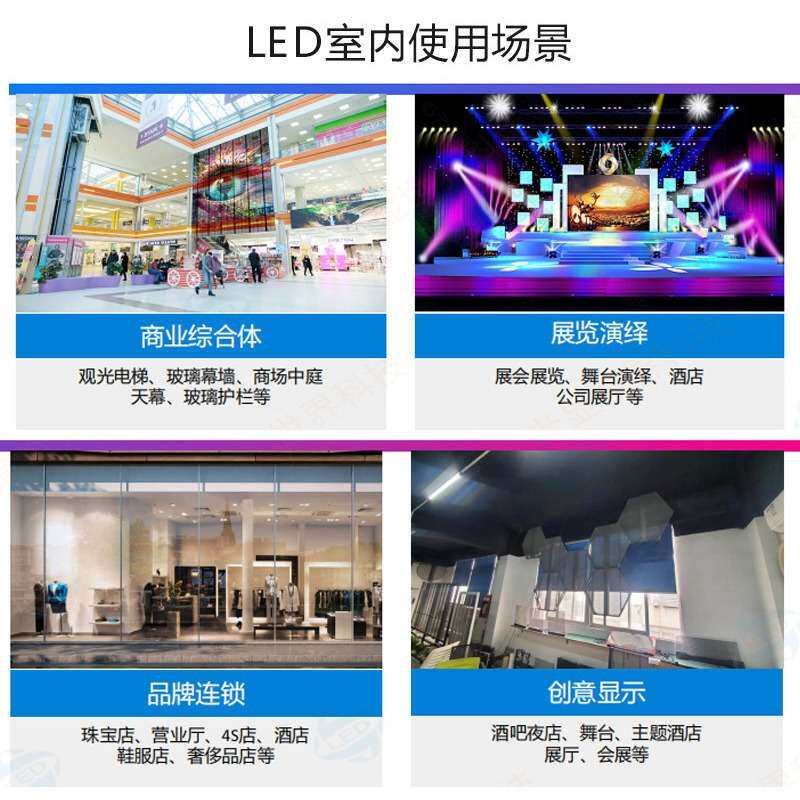 led透明屏冰屏光电玻璃幕墙全息贴晶膜栅围栏橱窗透光显示屏幕