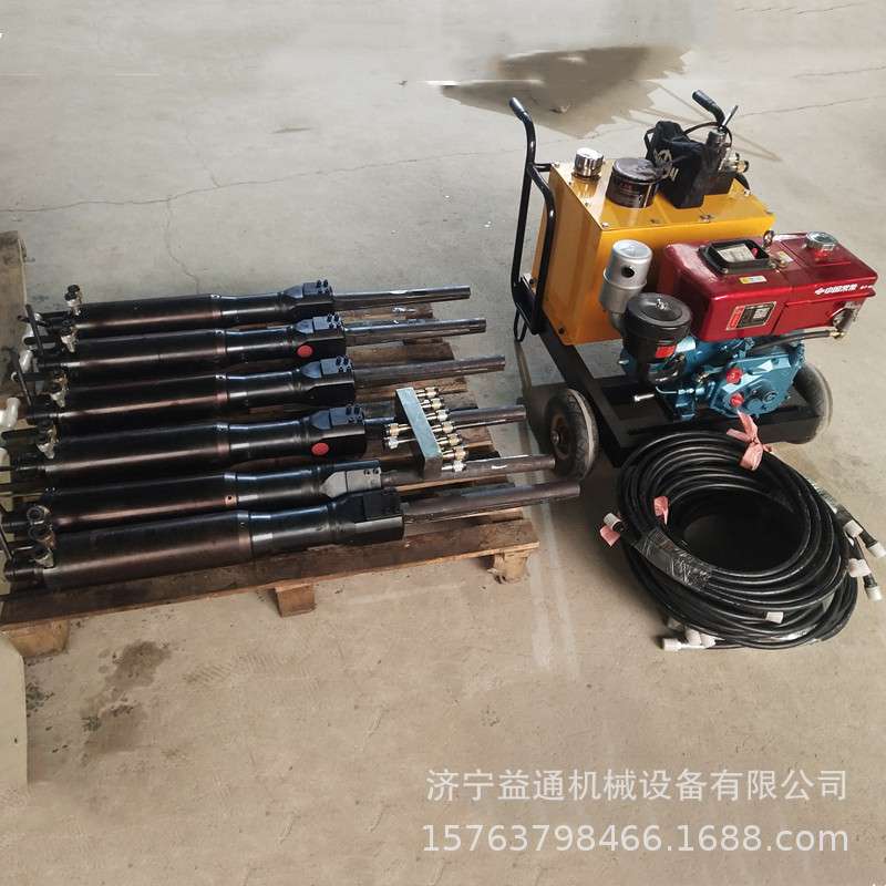 柴油液压分裂机 6马力/8马力劈裂机 混凝土4KW岩石分裂棒