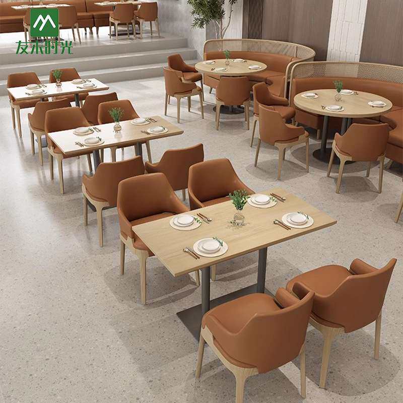 东南亚风主题西餐厅餐桌椅子茶餐厅靠墙卡座日料店编藤咖啡厅桌椅