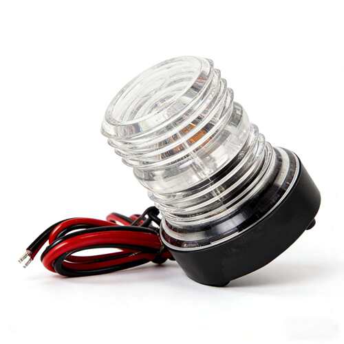CXH16船用游艇LED光源12V-24V3W环照灯白光透明灯罩信号灯