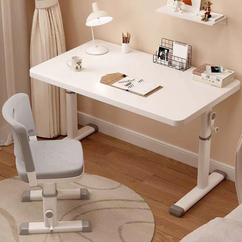 升降书桌家用小学生手摇学习桌员工办公会议电脑桌子带抽屉台式桌