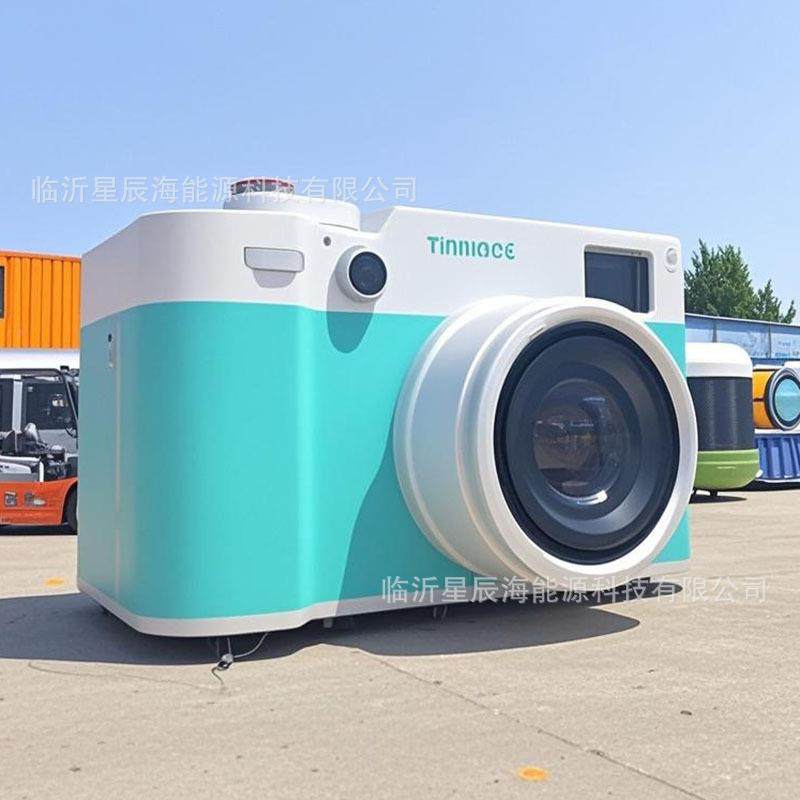 商用网红复古照相机造型咖啡车景区商业街美食摆摊车多功能移动