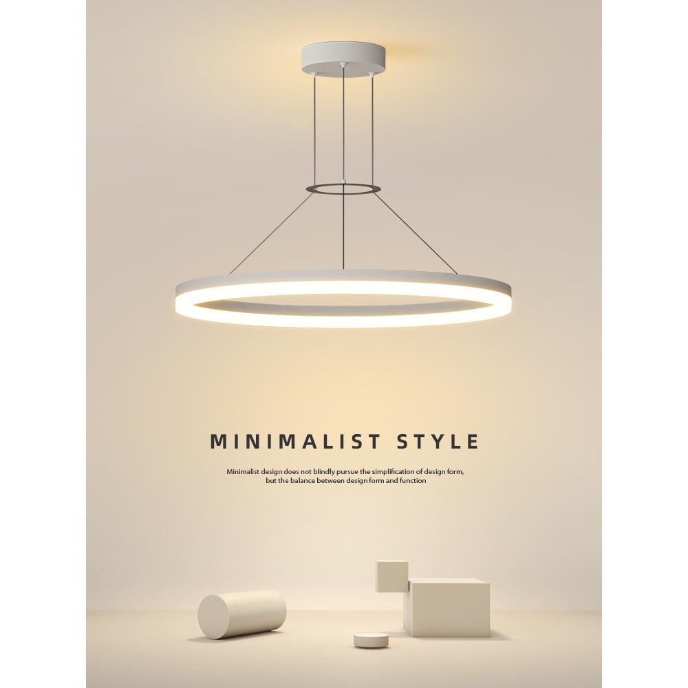 简约现代吊灯led餐厅灯圆形小客厅灯饭厅吧台温馨卧室灯书房灯具