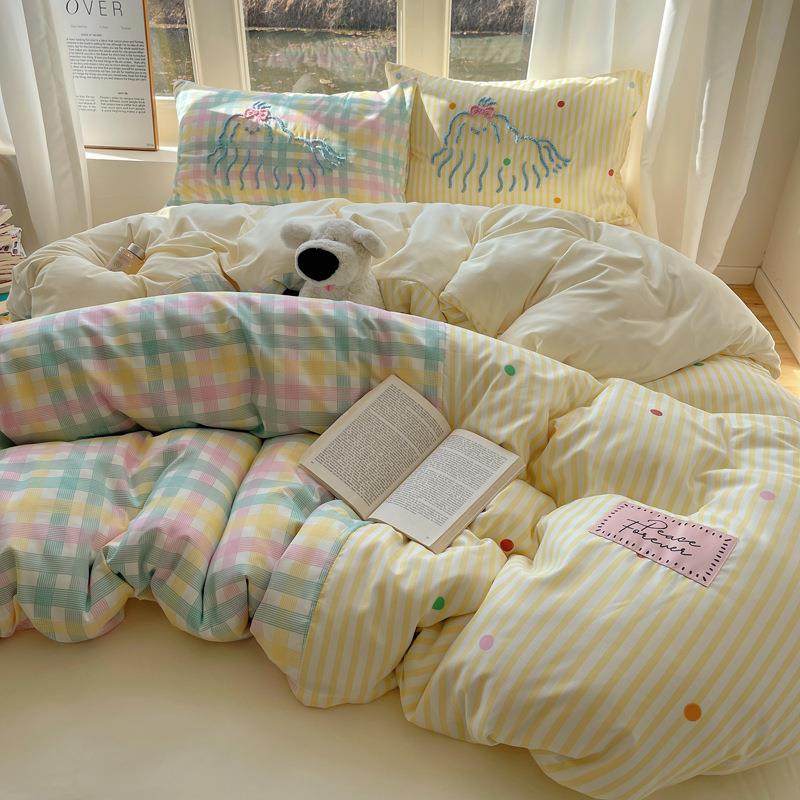 直发韩式少女心水洗棉床单四件套混搭毛巾绣被套罩床笠款床上用品,鲜花速递/花卉仿真/绿植园艺,割草机/草坪机,淘宝优惠券,粉丝福利购,淘宝优惠卷