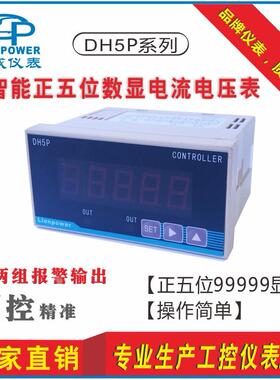 厂家 LIONPOWER DH5P带报警智能五位数字数显交流直流电流表