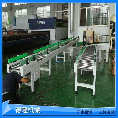 改换向装置滚筒输送机加工斜动力导轨辊道线304不锈钢托辊传送带