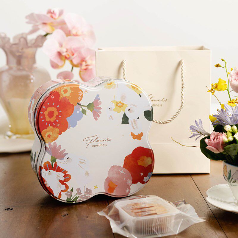 2025新款g月饼铁盒包装盒空盒子中秋礼盒8粒装广式流心冰皮月饼盒