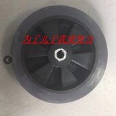 60机走YL行配件洗地机轮盈杰盈大后洗地车轮子原装 轮身6乐橡胶轮