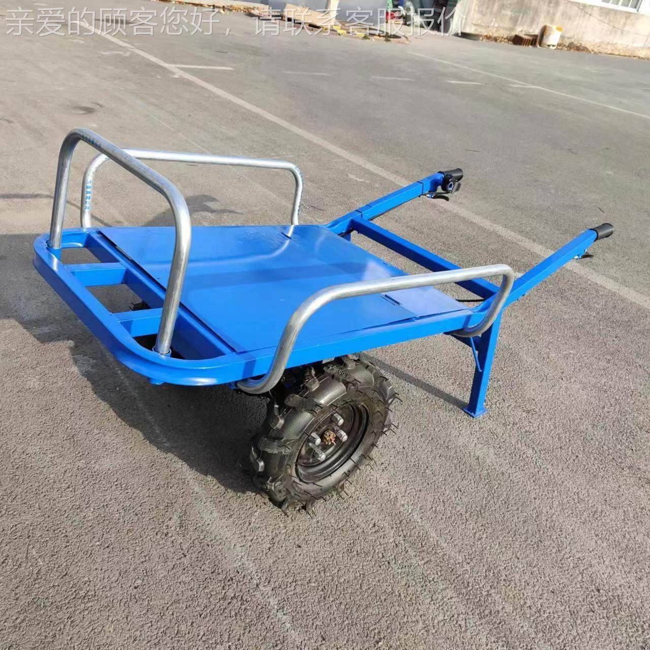 农用多功能电动小V推果车 48电式电动鸡公车 园充390运输车