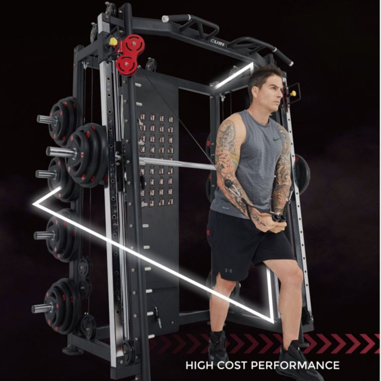 速尔G90商用多功能健身房杠铃深蹲架卧推架多功能健身举重床卧推