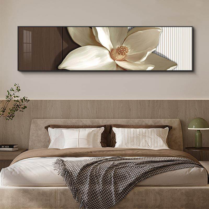 花开富贵 民宿酒店床头画卧室装饰画主卧大气花卉挂画现代轻奢画