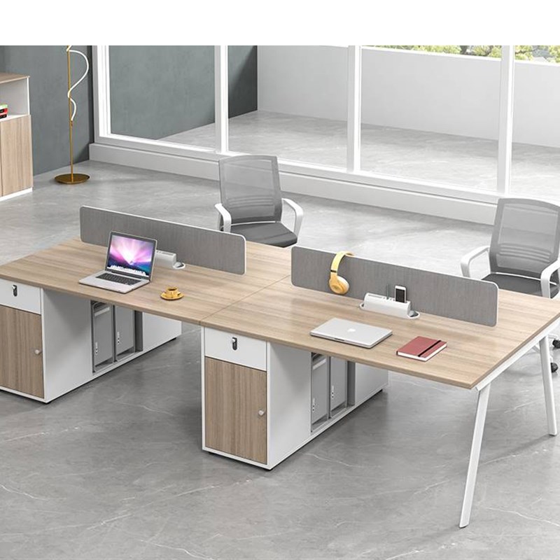 职员办公桌椅组合j员工位简约现代4四6六双人位财务桌子办公室卡