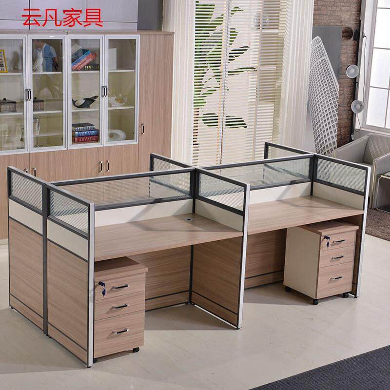 办公隔断职员办公办公现代3/6人位屏风家具组装 人造板 电脑桌椅