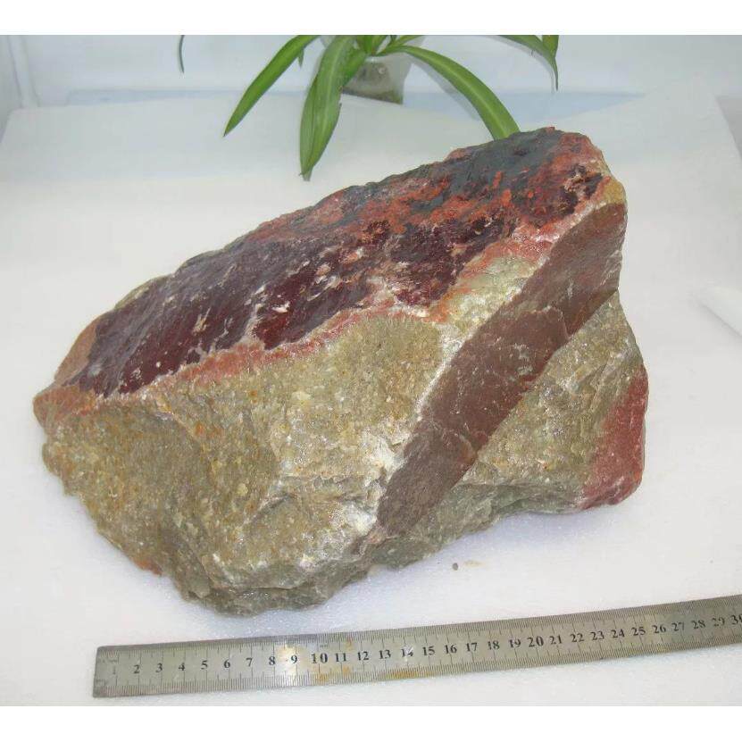 47号天然浙江红石原石料叶腊石毛料雕刻原石印章摆件石料10.6公斤