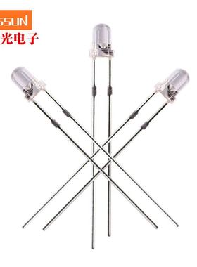 f3粉红色led灯珠高亮灯珠直插式发光二极管键盘指示灯3mm粉色