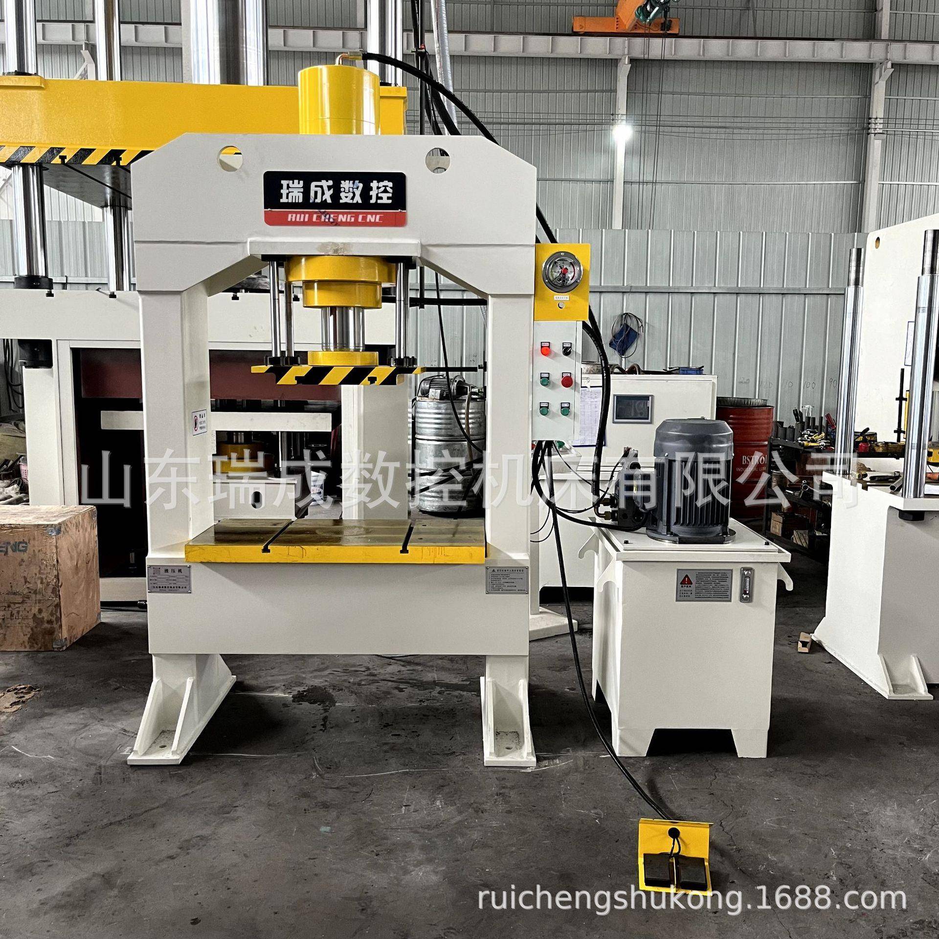 100吨钢板校平压力机200吨315吨四柱导向龙门调平整形液压机