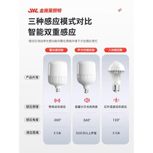 感应灯声控灯人体雷达红外线楼道楼梯走廊过道智能声光控家用灯泡