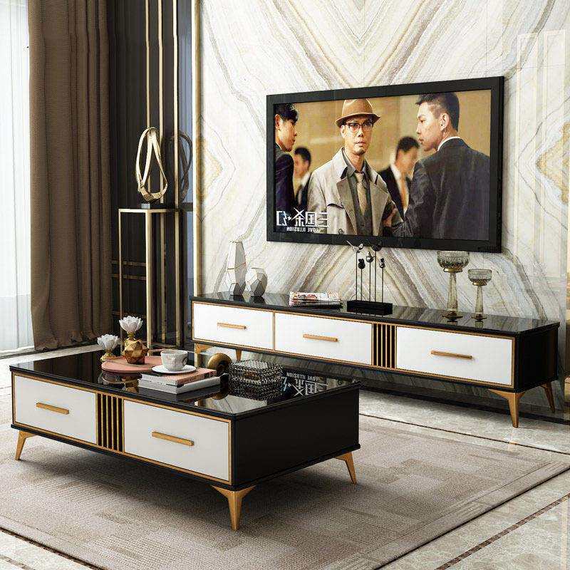 电视柜后现代简约小户型家具简易创意客厅轻奢茶几电视柜组合套装