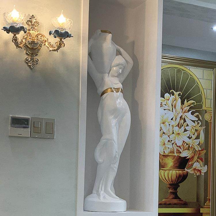 欧式艺术摆件石膏雕像客厅电视柜玄关样板间轻奢软装饰品人物雕塑,3C数码配件,USB灯,淘宝优惠券,粉丝福利购,淘宝优惠卷